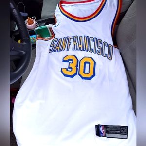 Large Nike swingman Steph curry jersey